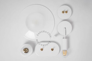 Lampa sufitowa PITA GO, biała - Zangra