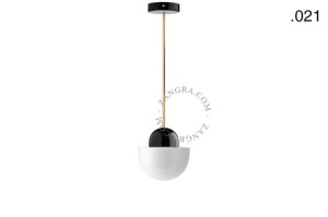 Lampa wisząca EGG 021 mosiężne usztywnienie przewodu- Zangra
