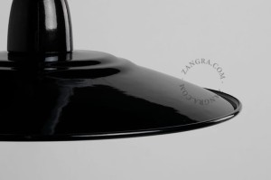 Lampa ścienna ANTONINE emalia, czarna - Zangra