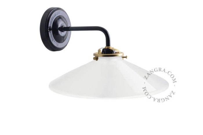 Lampa ścienna AUDE black opal - Zangra