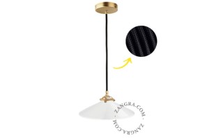 Lampa wisząca ASTRID opal - Zangra