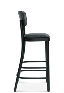 Stołek barowy NOVO BST-9610/6 tapicerowane+pinezki - Fameg