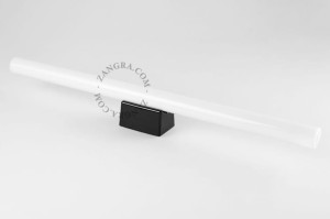 Lampa STICK czarna porcelana, opal 50 - Zangra