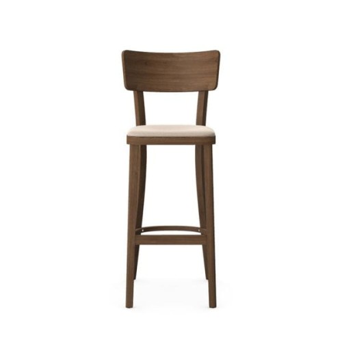 Krzesło barowe SOLID BST-9449 dąb - Fameg - tap. siedzisko