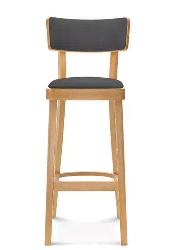 Krzesło barowe SOLID BST-9449/1, dąb- Fameg-tapicerowany
