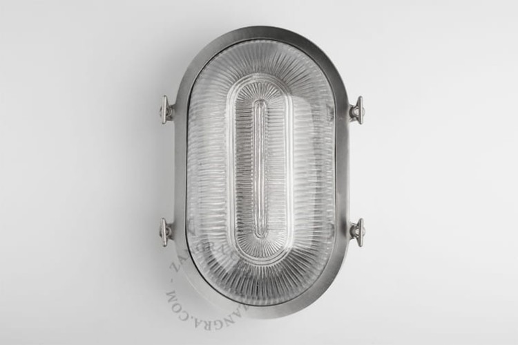 Zewnętrzna lampa morska BART z niklowanego mosiądzu - Zangra
