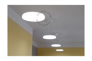 Ręcznie wykonana szklana lampa wisząca, czarna Ø 37,5 cm - Zangra