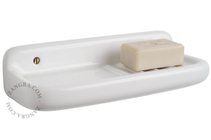 Porcelanowa mydelniczka 002 - biała - Zangra