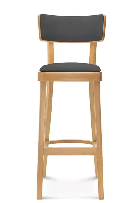 Krzesło barowe SOLID BST-9449/1, dąb- Fameg-tapicerowany