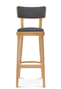 Krzesło barowe SOLID BST-9449/1, dąb- Fameg-tapicerowany