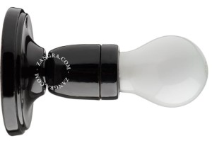 Oprawa porcelanowa 19 czarna  - Zangra