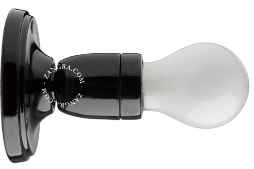Oprawa porcelanowa 19 czarna  - Zangra