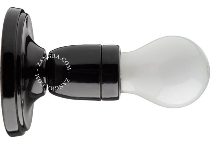 Oprawa porcelanowa 19 czarna  - Zangra