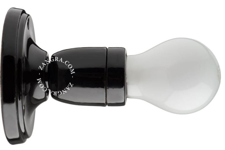 Oprawa porcelanowa 19 czarna  - Zangra