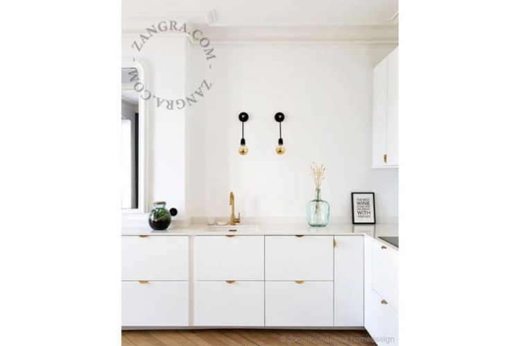 Kinkiet porcelanowy 036.033 czarny - Zangra