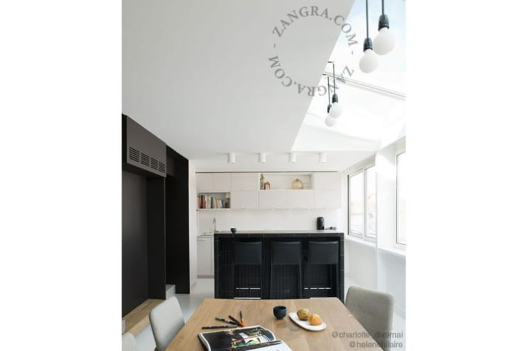 Kinkiet porcelanowy 036.033 czarny - Zangra