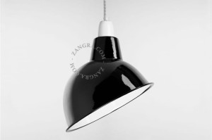 Emaliowana lampa wisząca ALICIA, biała - Zangra