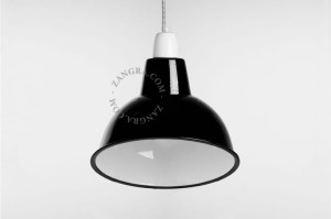 Emaliowana lampa wisząca ALICIA, biała - Zangra