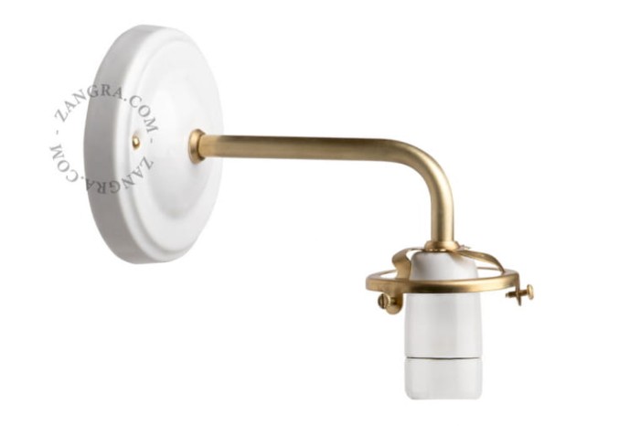 Lampa ścienna AUDE white, opal - Zangra