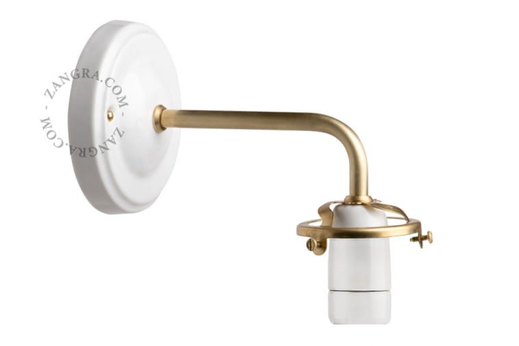 Lampa ścienna AUDE white, opal - Zangra