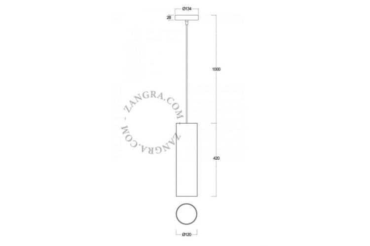 Ręcznie wykonana lampa Ø 12 cm - Zangra