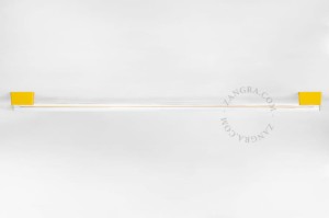 Lampa ścienno-sufitowa S14s z przezroczystą żarówką typu stick - Zangra