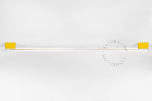 Lampa ścienno-sufitowa S14s z przezroczystą żarówką typu stick - Zangra