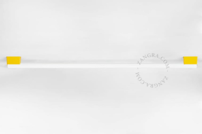 Żółta lampa ścienno-sufitowa S14s Opal Stick Bulb 100 cm - Zangra