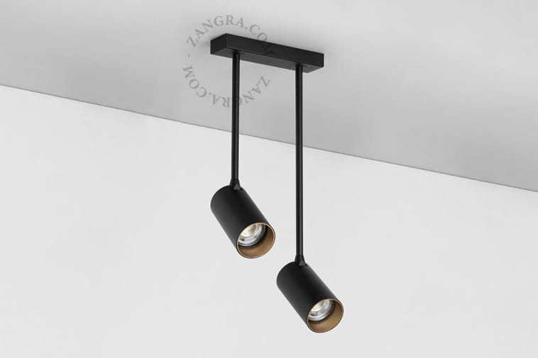 Podwójna lampa BARBARA, czarna - Zangra