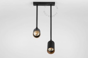 Podwójna lampa BARBARA, czarna - Zangra
