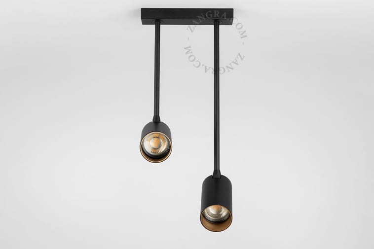 Podwójna lampa BARBARA, czarna - Zangra