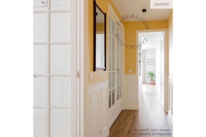 Lampa czarna porcelana, szklany klosz 002.bis - Zangra