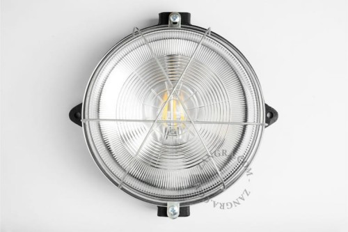 zewnętrzna lampa BECKY z żeliwa, Ø 17 cm - Zangra