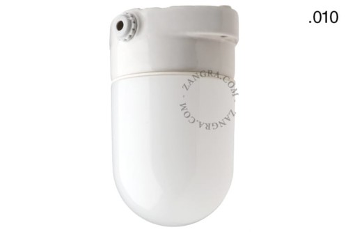 Lampa ścienna lub sufitowa z białej porcelany, 010 - Zangra