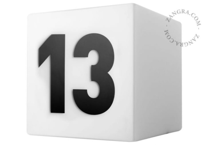 Ręcznie wykonana lampa szklana, picto 18,4 cm - Zangra