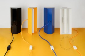 Żółta lampa stołowa BROOKE - Zangra
