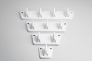 Haczyk porcelanowy KERU  w/3, biały - Zangra