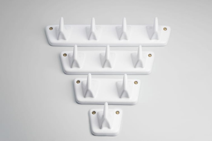 Haczyk porcelanowy KERU  w/3, biały - Zangra