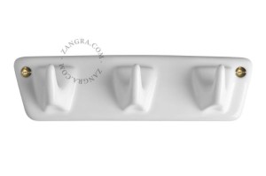 Haczyk porcelanowy KERU  w/3, biały - Zangra