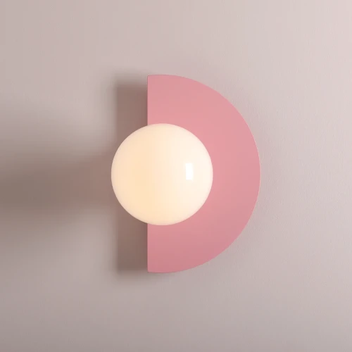 Nástěnné svítidlo LOOP WALL BABY PINK - Aldex