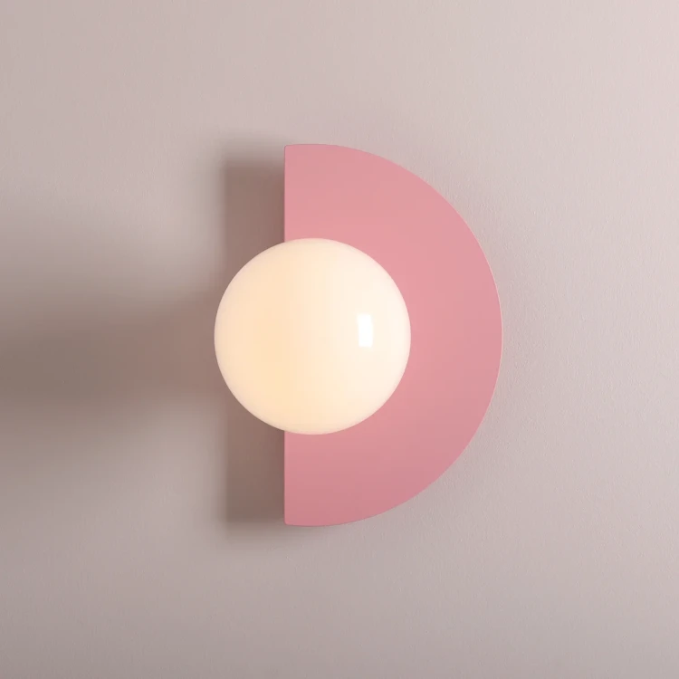 LOOP WALL BABY PINK wall lamp - Aldex