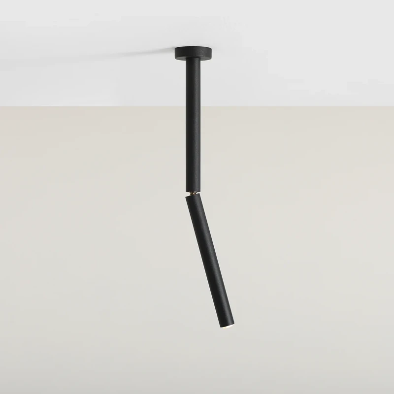 Prosty plafon punktowy STICK ALL BLACK - Aldex