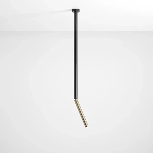 Nowoczesny plafon punktowy STICK BLACK - Aldex
