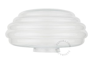 Art Deco style transparent glass lampshade - Zangra