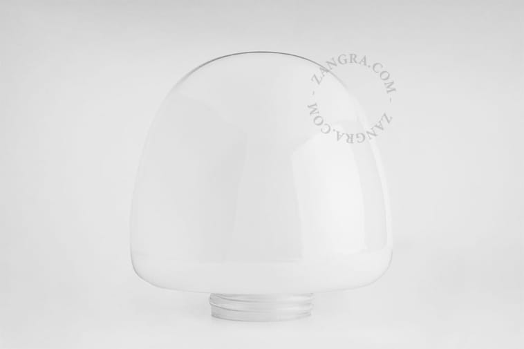 Opal glass lampshade BAUHAUS style - Zangra