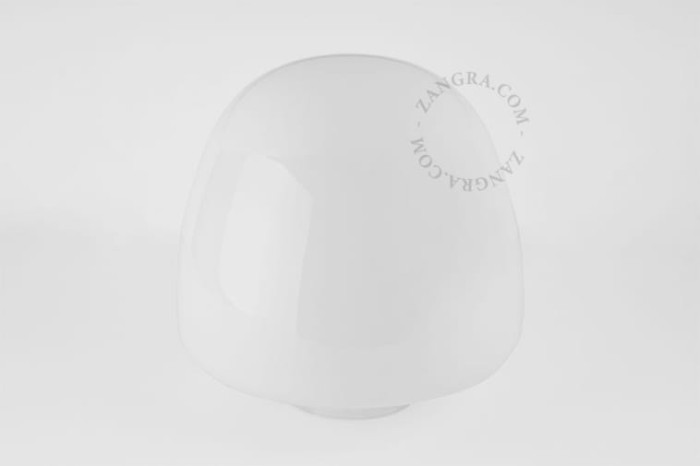 Opal glass lampshade BAUHAUS style - Zangra