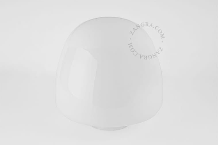 Klosz szklany opal styl BAUHAUS - Zangra