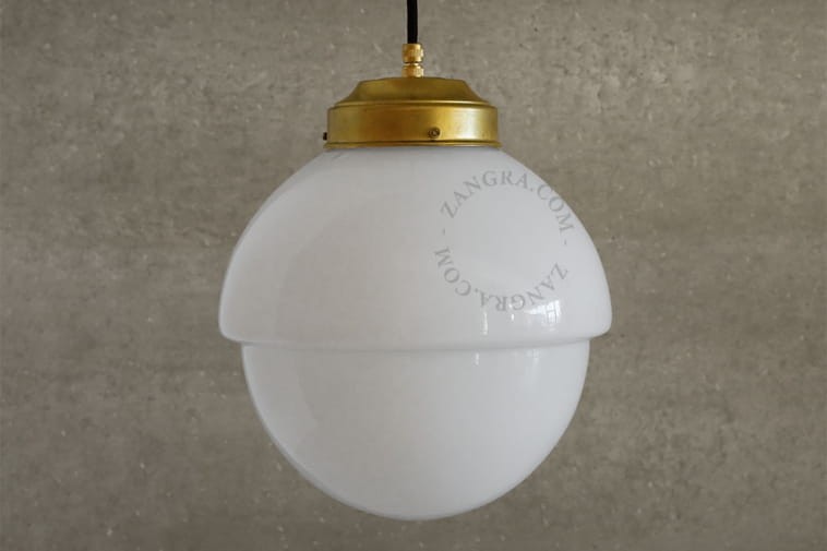 Opal glass lampshade - Zangra