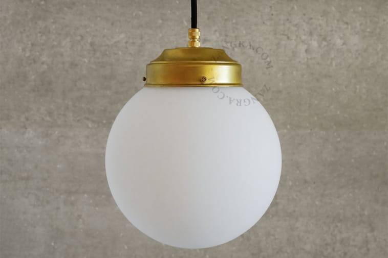 Matte glass lampshade, L.006.bis - Zangra