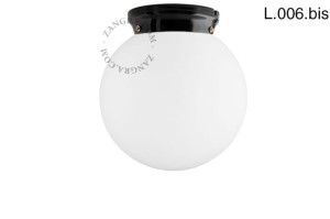 Matte glass lampshade, L.006.bis - Zangra